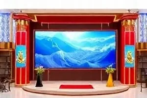 沙漏回廊画面，环形走廊尽头透进一缕平行光